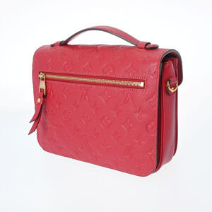 Louis Vuitton Empreinte Red Leather Bag Cerise Metis Pochette